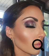Make-up für Hochzeit
